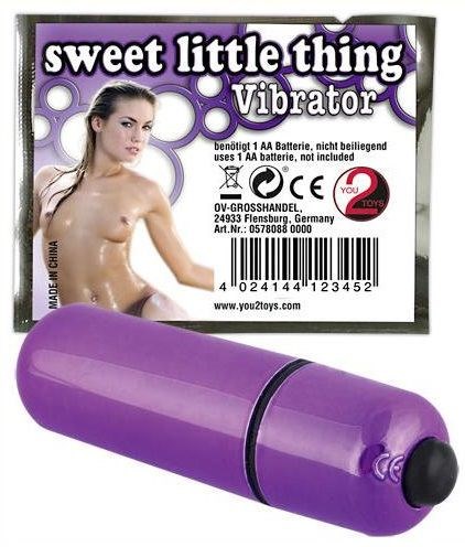 Фиолетовая вибропуля Sweet Little Thing - 7 см. - фото 141208