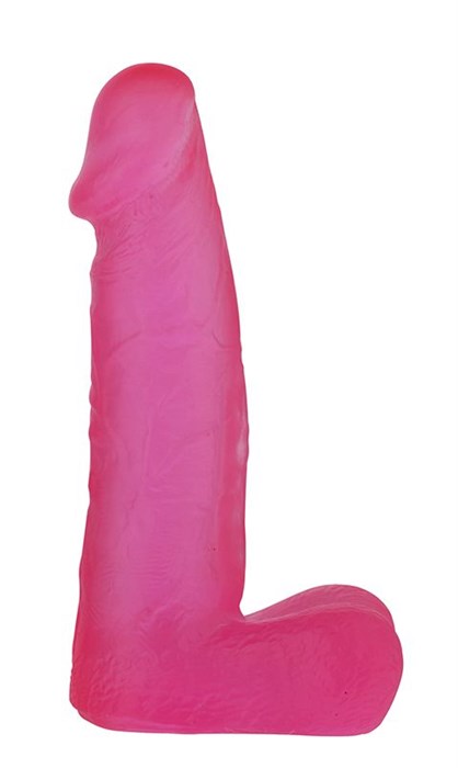 Розовый фаллоимитатор средних размеров XSKIN 6 PVC DONG - 15 см. - фото 142921