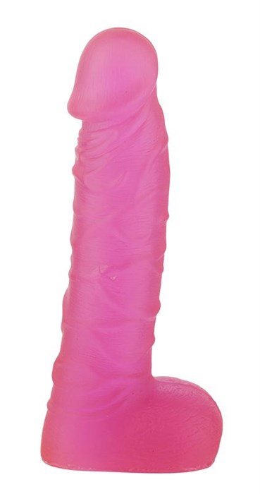 Розовый фаллоимитатор XSKIN 7 PVC DONG TRANSPARENT PINK - 18 см. - фото 143059