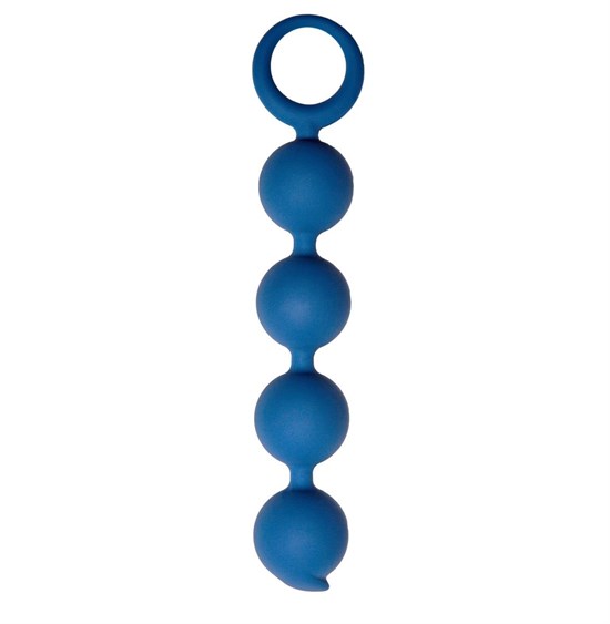 Синяя анальная цепочка Appulse - 15 см. - фото 155692