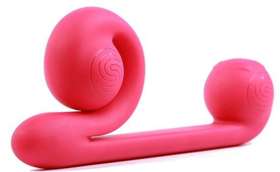Уникальный розовый вибромассажер-улитка для двойной стимуляции Snail Vibe - фото 161041