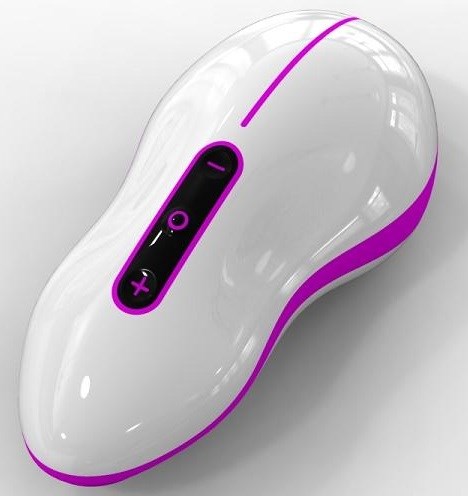 Бело-розовый вибростимулятор Mouse  - фото 167196