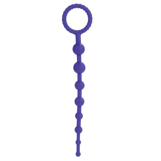 Фиолетовая силиконовая цепочка Booty Call X-10 Beads - фото 167738