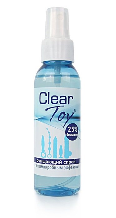 Очищающий спрей Clear Toy с антимикробным эффектом - 100 мл. - фото 167825
