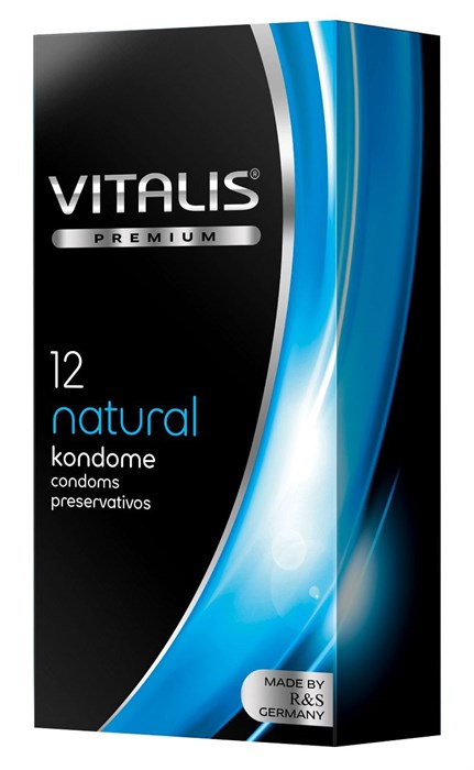 Классические презервативы VITALIS PREMIUM natural - 12 шт. - фото 167915