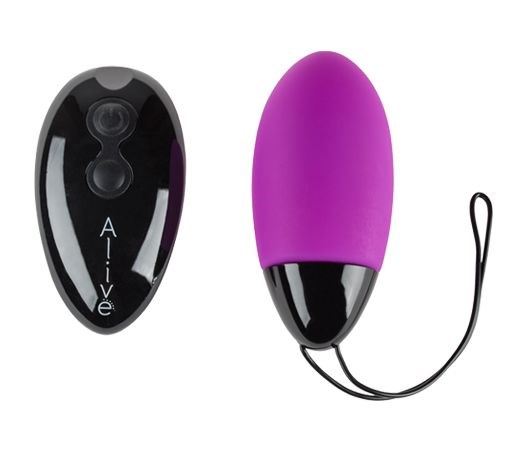 Фиолетовое виброяйцо Magic egg с пультом управления - фото 169749