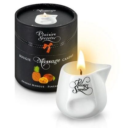 Массажная свеча с ароматом манго и ананаса Bougie de Massage Ananas Mangue - 80 мл. - фото 169773