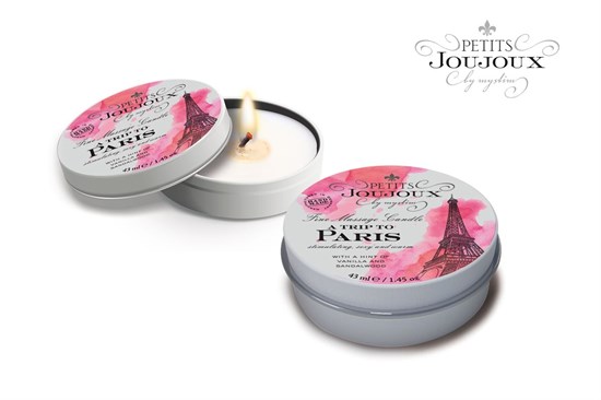 Массажная свеча Petits Joujoux Paris с ароматом ванили и сандала - 33 гр. - фото 170888