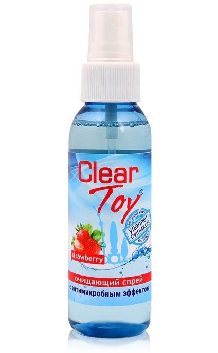 Очищающий спрей для игрушек CLEAR TOY Strawberry - 100 мл. - фото 173746