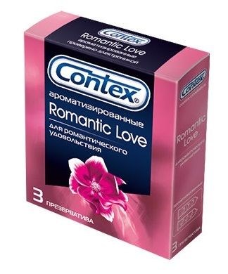 Презервативы с ароматом CONTEX Romantic - 3 шт. - фото 264222