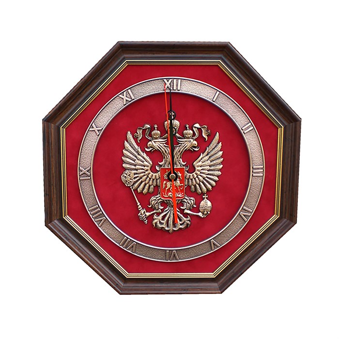Часы "Эмблема Герб России",	34х34