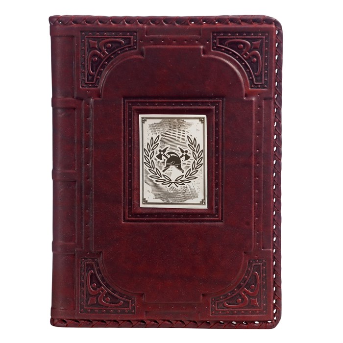 Ежедневник А5 «Пожарному-1» с накладкой покрытой никелем 008-13-61-13