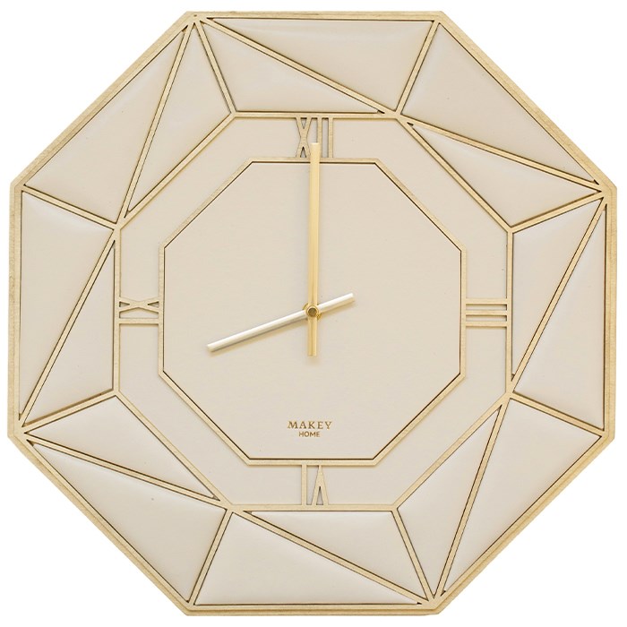 Часы «Deco» из натуральной кожи. Цвет молочный 045-07-25