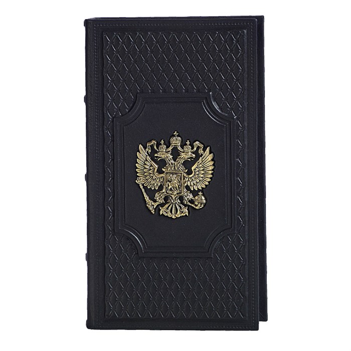 Визитница настольная «Федерация» с латунным орлом 006-09-52 - фото 864597