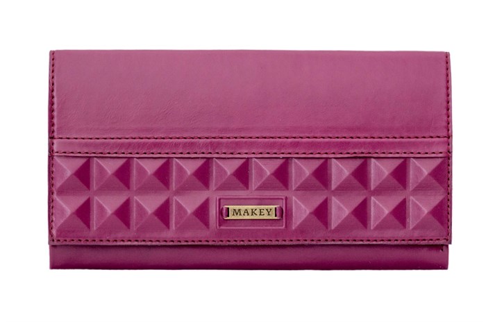 *Кошелек «Геометрия». Цвет фуксия 021-08-44/4