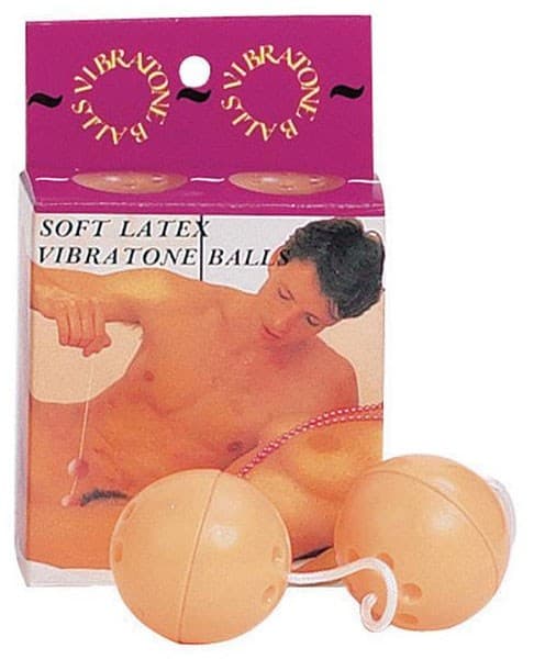 Вагинальные шарики со смещенным центром тяжести SOFT LATEX VIBRATONE BALL - фото 92526