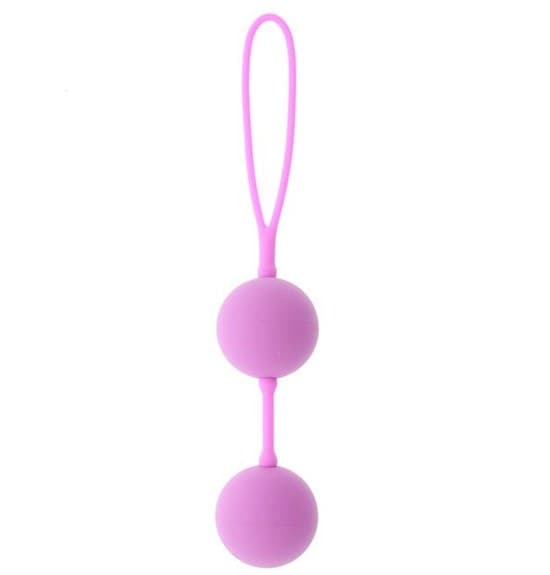 Розовые вагинальные шарики на силиконовой связке GOOD VIBES THE PERFECT BALLS PINK - фото 93368