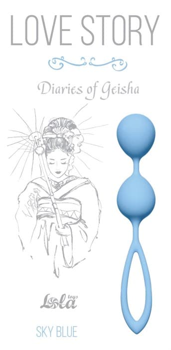 Голубые вагинальные шарики Diaries of a Geisha - фото 93504