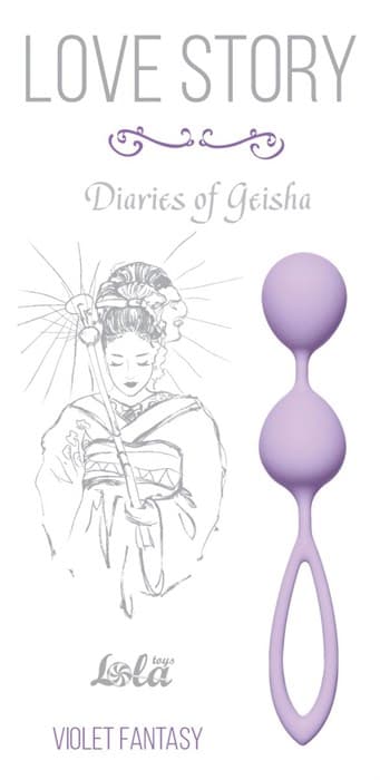 Сиреневые вагинальные шарики Diaries of a Geisha - фото 93506