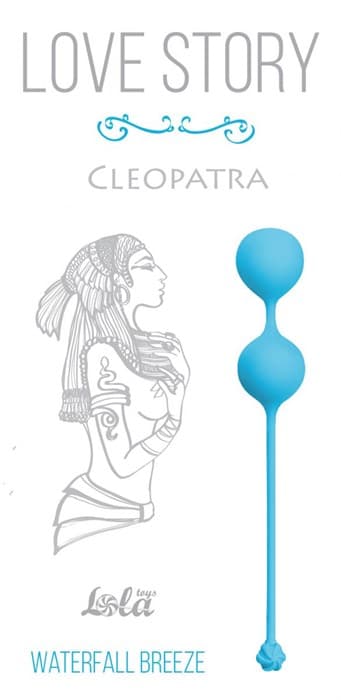 Голубые вагинальные шарики Cleopatra Waterfall Breeze - фото 93757