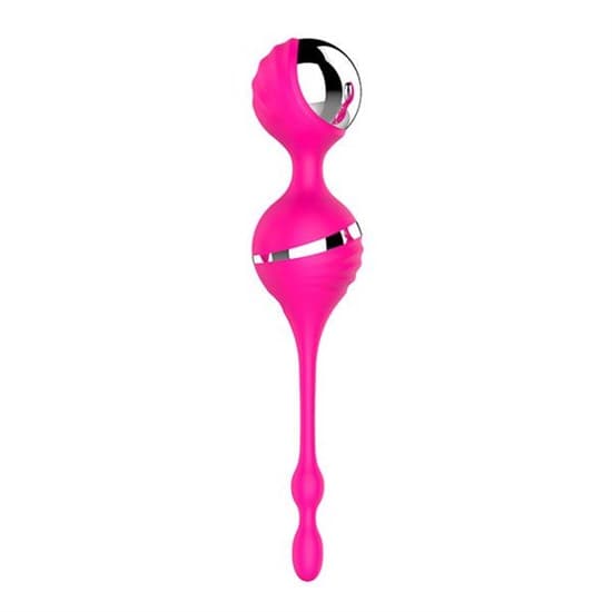 Розовый вагинальные шарики с вибрацией NAGHI NO.17 RECHARGEABLE DUO BALLS - фото 94314