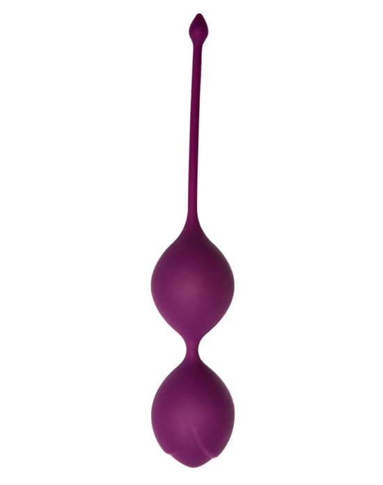 Фиолетовые вагинальные шарики Кегеля со смещенным центом тяжести Delta - фото 94572