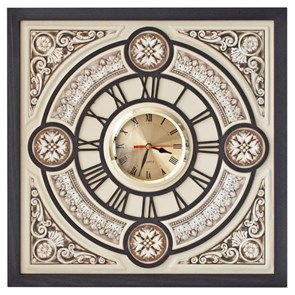 Часы сувенирные "Барокко" из кожи