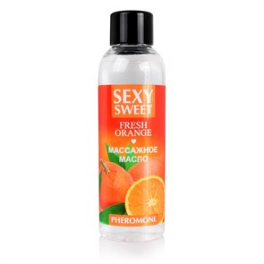 Массажное масло FRESH ORANGE Sexy Sweet с феромонами и ароматом апельсина, 75 мл