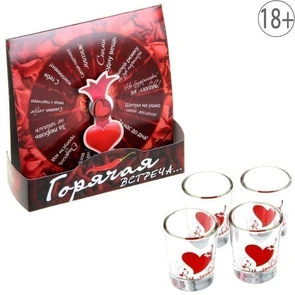 {{photo.Alt || photo.Description || 'Игра Пьяная рулетка "Горячая встреча", 4 рюмки'}}