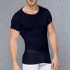 Мужская обтягивающая футболка в мелкий рубчик - фото 280316