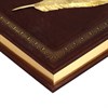 Гостевая книга с литьем в кожаном переплете (срез) Гостевая книга с литьем в кожаном переплете (срез)