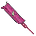 Зонт женский автомат сиреневый с листьями (чехол)