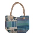 Пляжная сумка "Соломея", цвет синий 36х51 см| ткань хлопок на молнии, женский шопер для отдыха и фитнеса