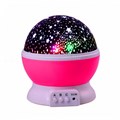 Ночник-проектор, цвет розовый