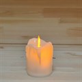 Светодиодная свеча "Живое пламя" | Led свеча-ночник с имитацией воска, 7 см (в интерьере)