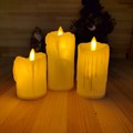 Светодиодная свеча "Живое пламя" | Led свеча-ночник с имитацией воска, 7 см (набор)