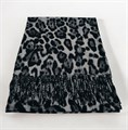 Палантин женский леопардовый | Тонкий шарф из кашемира серо-черный, 200х70 см D419-2 Палантин женский леопардовый | Тонкий шарф из кашемира серо-черный, 200х70 см D419-2