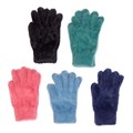 Пушистые молодежные перчатки с тачскрином из шелковистой пряжи S1928-L4
