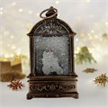 Новогодний фонарик с подсветкой и снегом "Дед Мороз уже спешит", 14х7,5х4 см СД5067-5