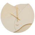 Часы настенный «Deco» из натуральной кожи. Цвет молочный 045-07-26