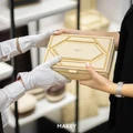 Шкатулка большая прямоугольная «Deco». Цвет молочный 053-07-25