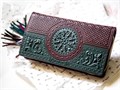 Портмоне «Венеция». Цвет коричнево-зеленый 061-08-41