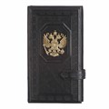 Визитница настольная «Государь» с латунным орлом 006-09-53
