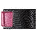 *Визитница карманная «Waves». Цвет черный-фуксия 004-08-54/1