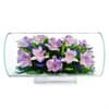 Цветы в стекле "Маркиза" композиция из орхидей (арт. TJO)